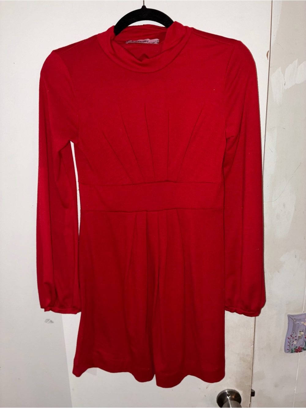 Rosebud Red Long-Sleeve Fit-and-Flare Dress aso the love witch Samantha Robinson